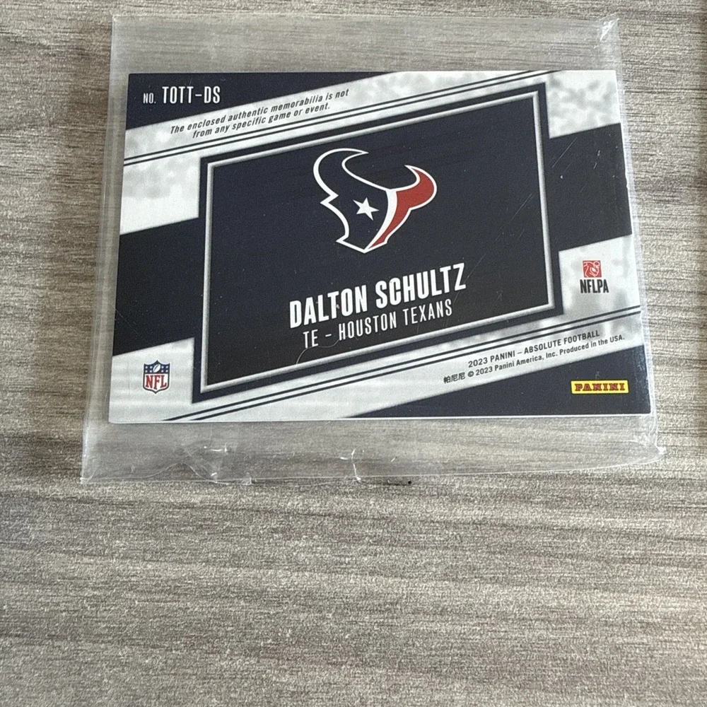 NFL Houston Texans Rookie Patch Card Lot Tank Dell Dalton Schultz